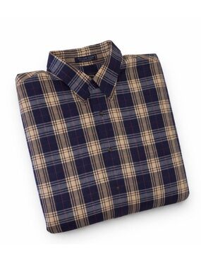Vintage 90s BD Baggies Plaid Button-Down Shirt | 3XL Tall | Made in Hong Kong